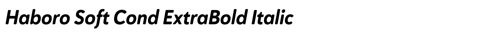 Haboro Soft Cond ExtraBold Italic image